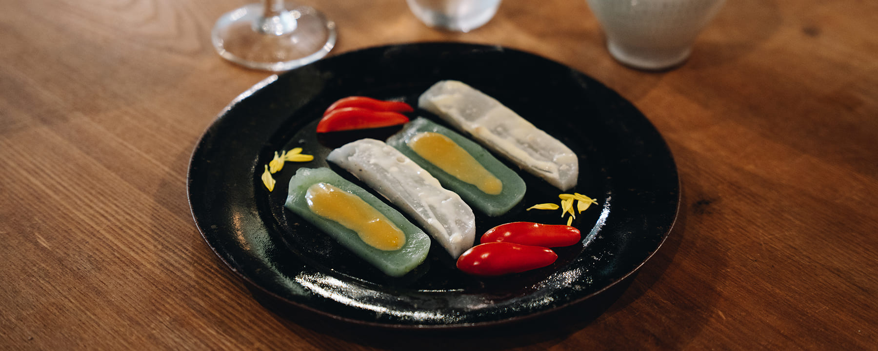 食材・ペアリング 八女 Yame 蒟蒻のカルパッチョ